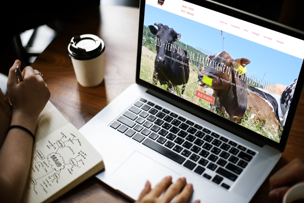 die neue website vom zebuhof gestaltet von alfapix