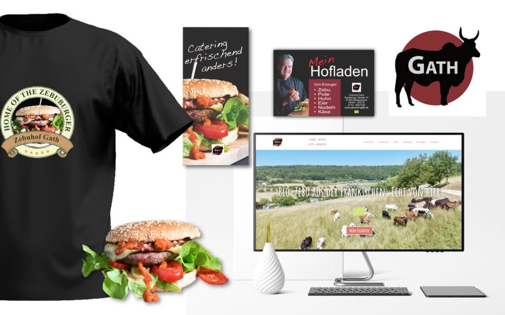 Corporate Design für Zebuhof Gath in Weilersbach
